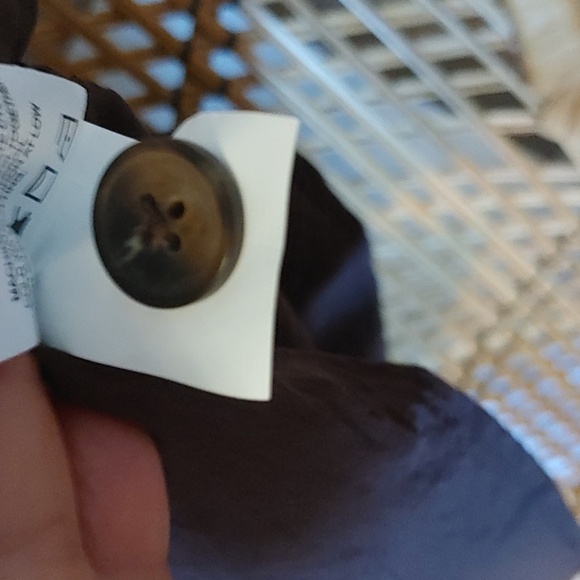 Women's Brown Notched Collar Button Down Top Size Small - Picture 10 of 12